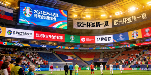 2024年欧洲杯品牌整合营销案例 - 球场内的品牌广告展示